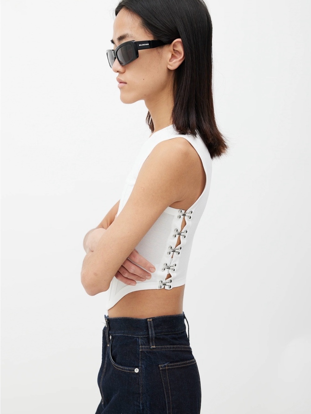 Dion Lee
Ribbed sleeveless corset